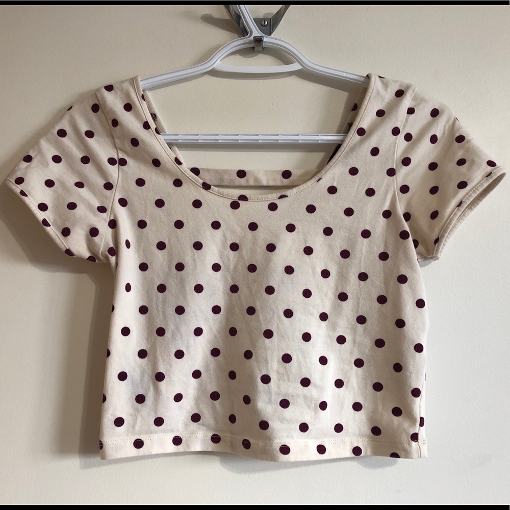 Polka Dot Crop Top